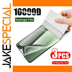 3PCS Hydrogel Screen Protectors for Xiaomi and Poco Models