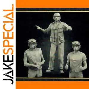 1/35 Scale Resin WWII Diorama Kit Unassembled Figures