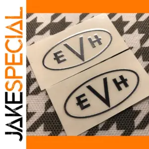 EVH Logo Decal Set for Guitar Headstock (2pcs)