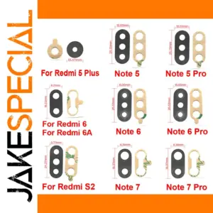 2Pcs Rear Camera Lens Cover for Redmi Models