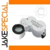 45X Portable Magnifying Loupe with LED Light