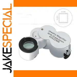 45X Portable Magnifying Loupe with LED Light