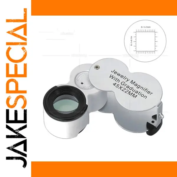 45X Portable Magnifying Loupe with LED Light