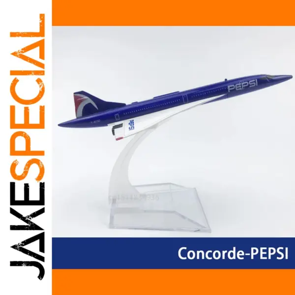 Concorde PEPSI Diecast Model Airplane Display