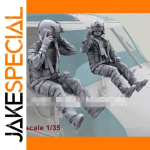 1/35 Scale Resin Helicopter Pilot Figures Set
