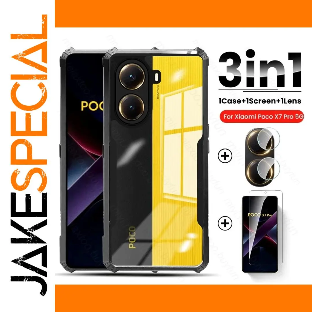 3in1 Acrylic Phone Case for Xiaomi Poco X7 Pro 5G 1 3in1 Acrylic Phone Case for Xiaomi Poco X7 Pro 5G