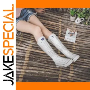 Spring Women's Canvas High-Top Sneakers and Boots