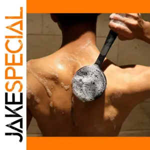 Double-Sided Silicone Back Scrubber with Long Handle