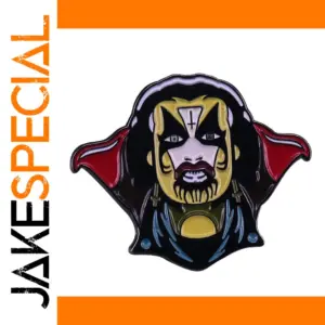 King Diamond Enamel Pin for Heavy Metal Fans