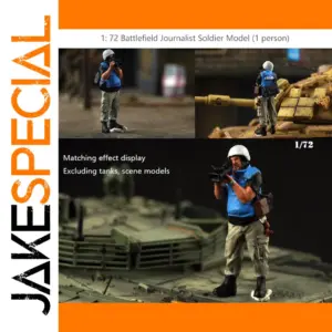 1:72 Battlefield Journalist Soldier Resin Model