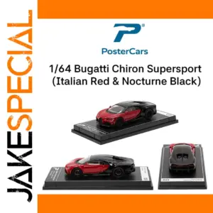 Bugatti Chiron Supersport 1/64 Scale Model Red Black