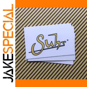 Set of 3 Suhr Gold Headstock Guitar Decals