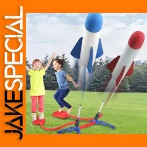 Kids Outdoor Rocket Foot Pump Toy Game