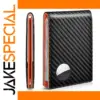 Carbon Fiber Leather Airtag Wallet for Men