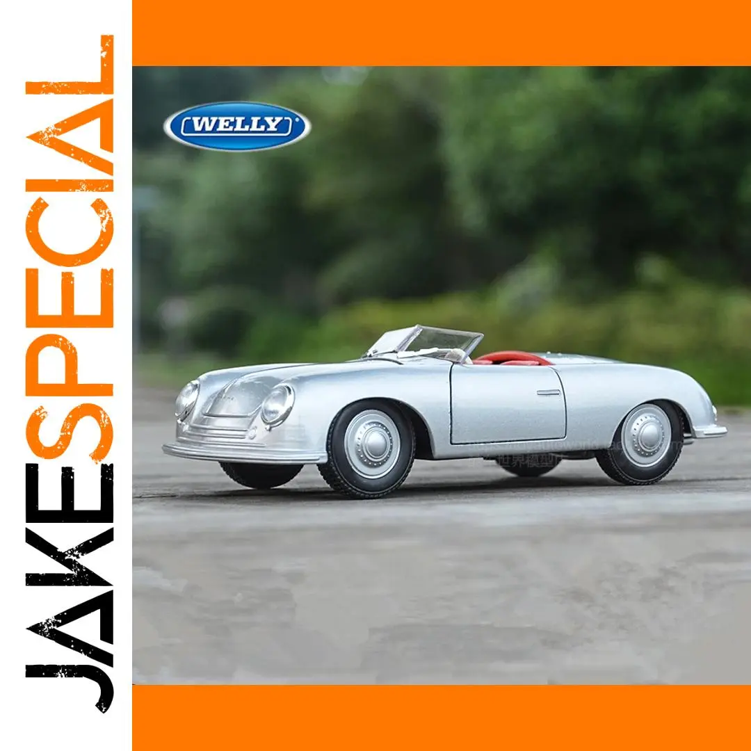 WELLY 1:24 Porsche 356 Alloy Model Car 1 WELLY 1:24 Porsche 356 Alloy Model Car