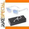 Gradient Blue Round Sunglasses for Adults S22728