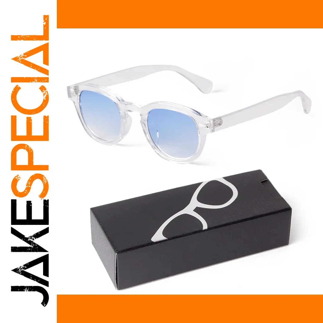 Gradient Blue Round Sunglasses for Adults S22728 1 Gradient Blue Round Sunglasses for Adults S22728