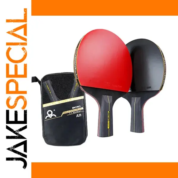 Professional Table Tennis Racket Set with Case
