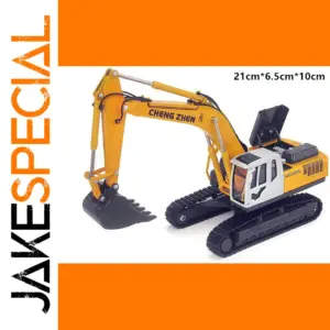 High Simulation 1:50 Yellow Excavator Model