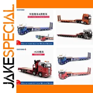 OXFORD Alloy 1:76 JCB/FH4 GXL Trailer Model