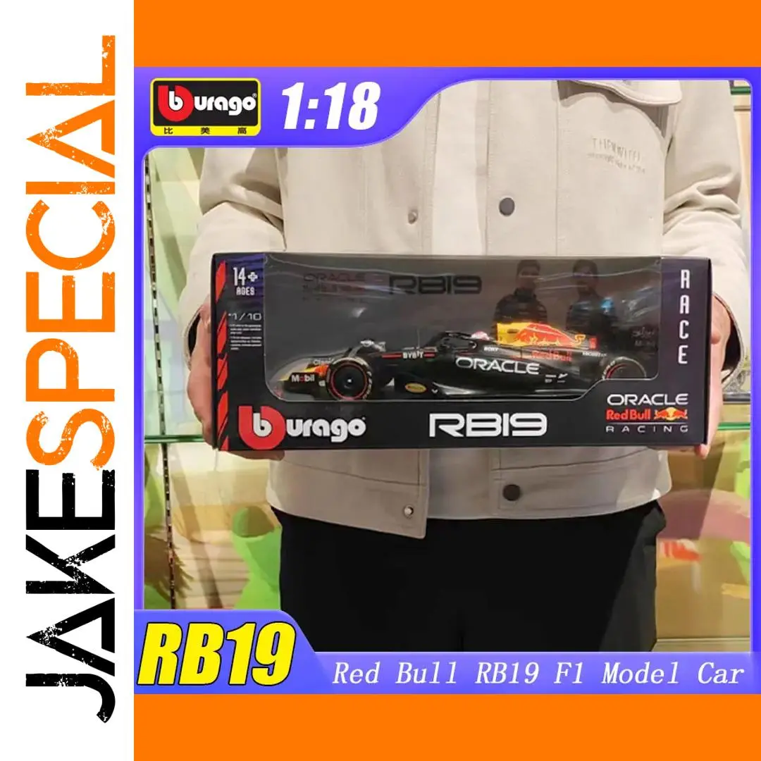 In Stock 1:18 Bburago Red Bull RB19 F1 Model Car 1 In Stock 1:18 Bburago Red Bull RB19 F1 Model Car