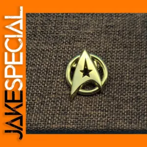 Space Trek Captain Enamel Lapel Badge
