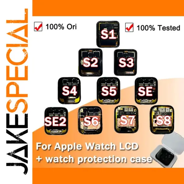 OLED LCD Screen Replacement for Apple Watch Series 1-9 & SE