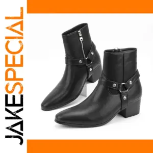 Men's Low Heel Chelsea Ankle Boots Model 10049