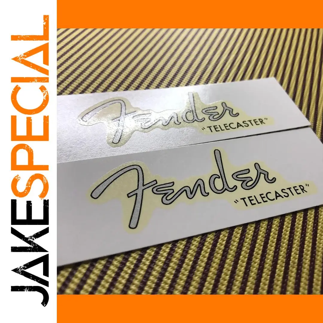 Fender Telecaster Logo Decal Set of 2 1 Fender Telecaster Logo Decal Set of 2