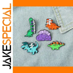Dinosaur Enamel Pins for Kids and Teens