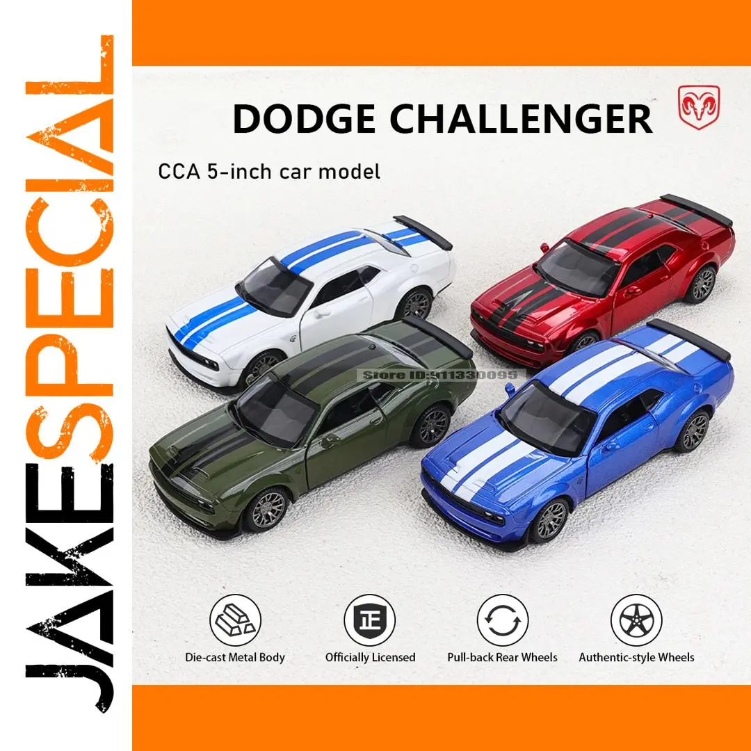 MSZ Dodge Challenger 5-inch Alloy Car Model 1 MSZ Dodge Challenger 5-inch Alloy Car Model