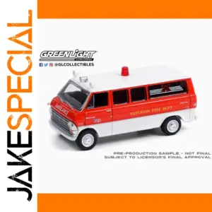 1:64 Scale 1970 Ford Econoline Fire Truck Model