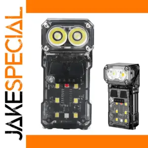 BORUIT 800LM Rotatable Keychain Flashlight