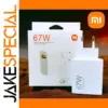 Xiaomi 67W Turbo Fast Charger EU Adapter with USB Type C Cable