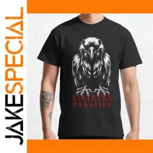 Norse Viking Raven T-Shirt for Adults