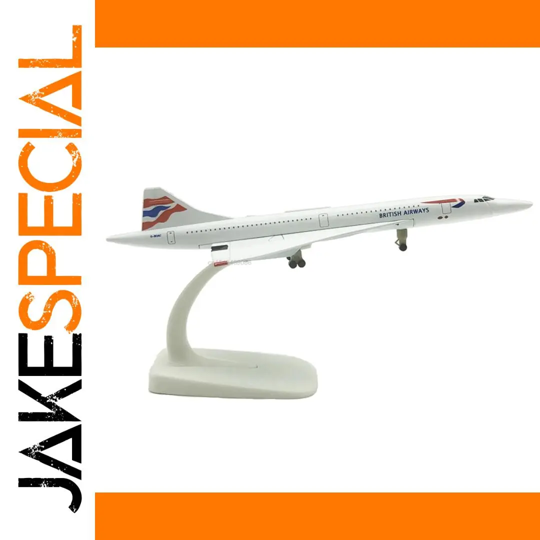 Concorde Aircraft Model Diecast Airplane 20cm 1 Concorde Aircraft Model Diecast Airplane 20cm