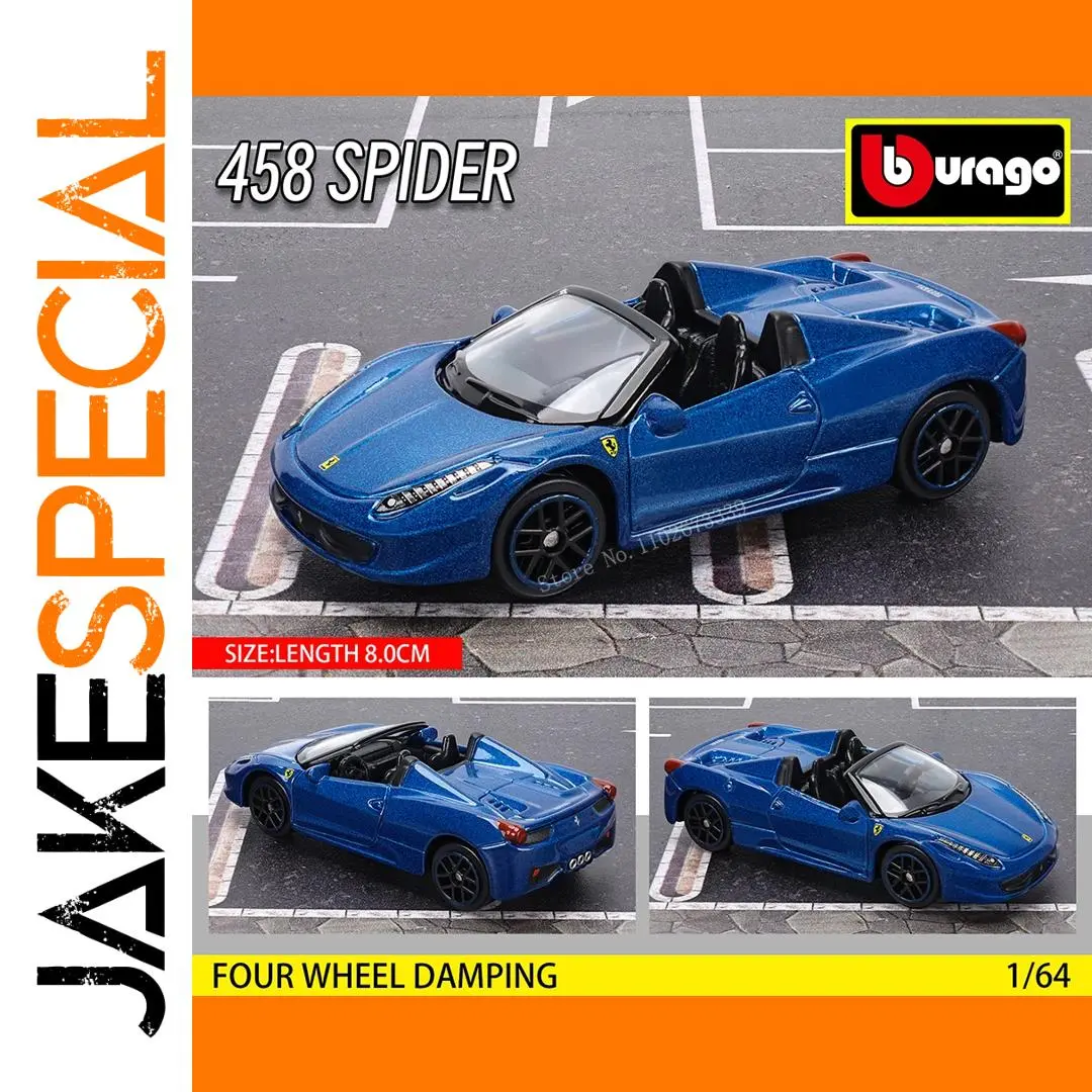 BBurago 1:64 Ferrari 458 Spider Model Car 1 BBurago 1:64 Ferrari 458 Spider Model Car