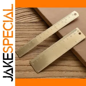 Vintage Brass Straight Ruler Set