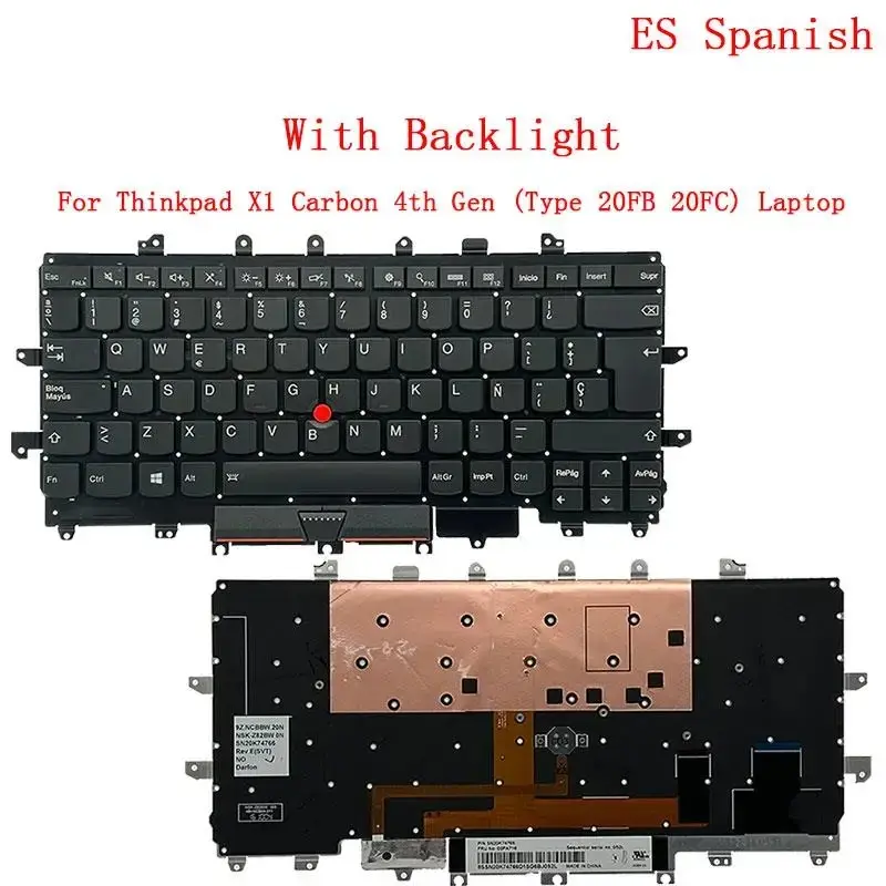 Lenovo Thinkpad X1 Carbon 4th Gen Keyboard 9 Lenovo Thinkpad X1 Carbon 4th Gen Keyboard - Image 9