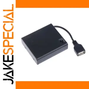 4 Pack AA USB Battery Box for LED Lights