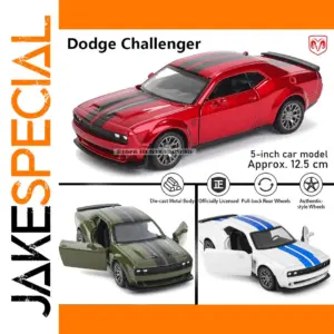 MSZ Dodge Challenger Alloy Car Model 1:36 Scale