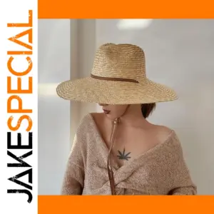 2024 Women's Straw Sun Hat with Wide Brim