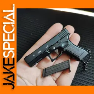 G17 Miniature Metal Toy Pistol Keychain