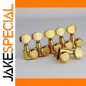 GUYKER 6R Gold Locking Guitar Tuning Machines