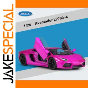 Welly 1:24 Lamborghini Aventador Pink Model