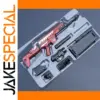 Red Tactical Rifle Model with Accessories Set