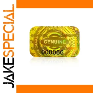 Gold Holographic Tamper Proof Security Stickers