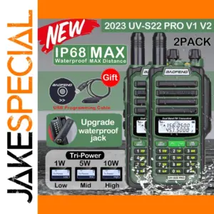 Baofeng UV-S22 PRO IP68 Walkie Talkie 2-Pack