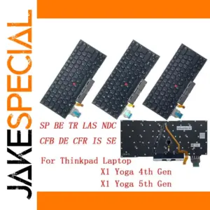 Backlit Spanish Keyboard for Lenovo ThinkPad X1 Yoga