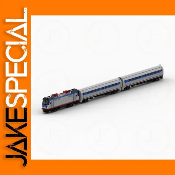Amtrak Keystone Express Train Building Kit 1390PCS